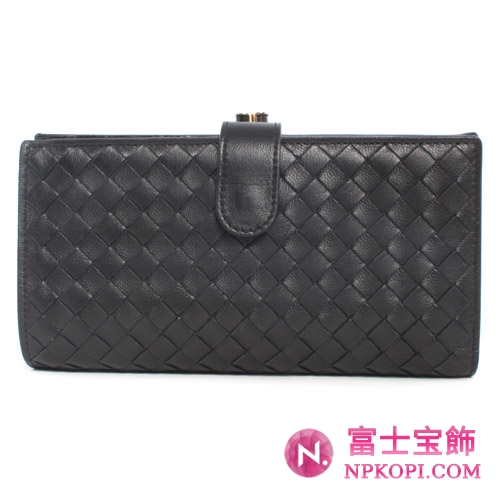 ボッテガヴェネタ シープスキン 長財布 ブラック 121062V00131000 